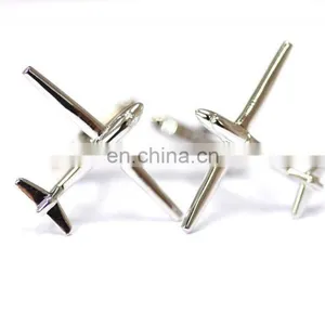 Silver Airplne Shape Cufflink, Custom Make Cufflink,ainz Alloy Silver Aircraft Design Cufflinks and Tie Clip as per Your Own l thumbnail-1