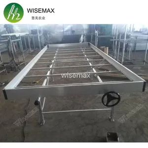 Rolling Wire Greenhouse Bench Grow Tray Ebb and Flow Hydroponic Systems thumbnail-3