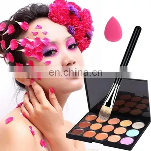 Waterproof 15 Colours Concealer Palette Cream thumbnail-1