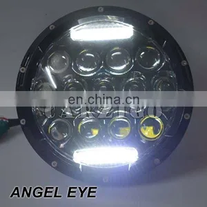 New Cheap Price Auto 75w 12v C Ree Lo/Hi Beam Round Headlight Housing Assembly h4 7" Led Driving Lights for Cars Motorcycles thumbnail-4