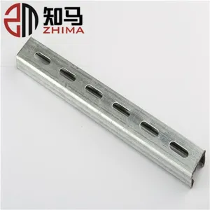 High Quality Slotted Galvanized Strut Steel gi c Iron Channel thumbnail-1