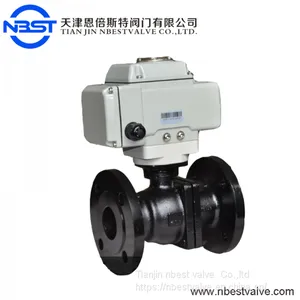 Motorized Cast Iron Flange DN50 Ball Valve Mini Motorized Ball Valve thumbnail-2