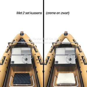 CE Approval 6.8m Fiberglass Hull Inflatable Yacht Boat Rib 680 for Sale thumbnail-4