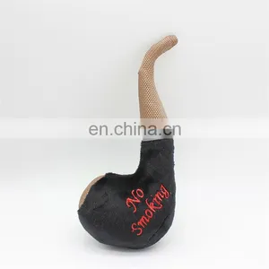 Cute Tobacco Pipe Shape Chew Stuffed Pet Toy Squeaky Pet Dog Toys Plush thumbnail-6