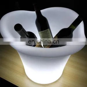 Multicolored Glowing Waterproof Wine Holder Decorative Led Ice Bucket for Bar thumbnail-1