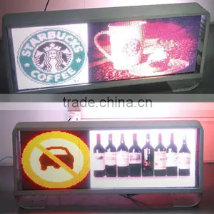 Hot Sale Wireless P5 Full Color 960*320mm Led Taxi Roof Advertising Sign Display 	axi Led Screen Panel thumbnail-2