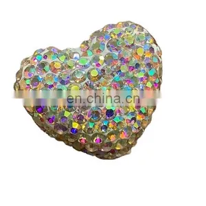 China Natural Stone Crystal ab Round Shape Beads, White Crystal AB for Jewelry thumbnail-3