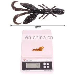 Bag of Crystal Simulation Soft Shrimp 12 Pcs/bagluya Bait Soft Insect Bait Hot Sale 5.5cm/1.4g Squid Lures Pike Lures VIB Lures thumbnail-4