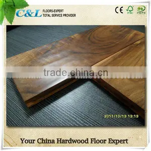 Real Hand-scraped Small Leaf Acacia Wood Flooring Hardness 2200 thumbnail-1