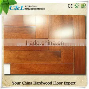 Indoor Decoration UV Lacquered Natural Solid Merbau Wooden Floor thumbnail-1