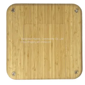 Wholesale Bamboo Wood Cheese Boards and Knife Set Bamboo Serving Platter Cheese Cutting Board Set thumbnail-2