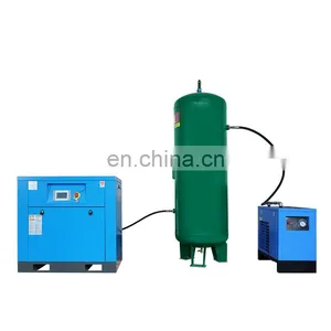 7.5kw Compressor Fixed Speed Type Screw Air Compressor With Dryer and Air Tank Screw Compressor thumbnail-1