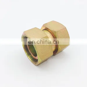 JIC Swivel Adapter Double Ferrule Connector Original Hydraulic Tee Hose Connector Pipe Fitting thumbnail-2