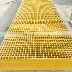 38*38*25 mm GRP FRP Mesh Grid Grating for Fiberglass Roofing Walkway thumbnail-4