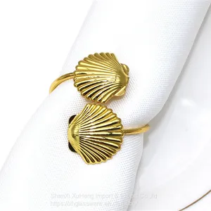 Western Restaurant European Napkin Storage Luxury Metal Napkin Ring thumbnail-1