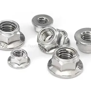 Steel Sheet Hex Flange Lock Nut With Metal Insert Grade 8 thumbnail-2