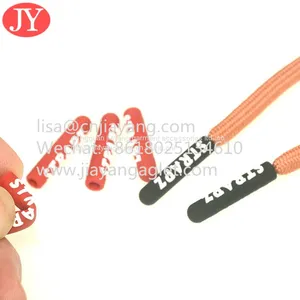 Custom Silicone Shoelace Aglet Plastic Lace Aglet Tipping for Hoodies Rubber Cord Ends thumbnail-2