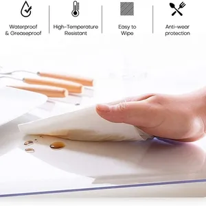 Fuxing Sofa Covers Nape de Table Cloth Pvc Transparent Table Protector thumbnail-4