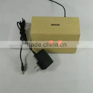 WL1226T Hot Sale Nature Wood Sensor Touch Table Clock thumbnail-3