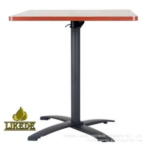 Adjustable Aluminum Folding Table Metal Coffee Dining Table for Restaurants thumbnail-1