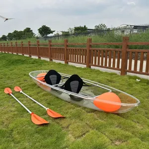 2 People Strong Transparent Kayat With Airbag, Paddle, Seats for Tourism & Photography Industry thumbnail-1