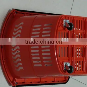 Double Handle Supermarket Plastic Shopping Basket thumbnail-4