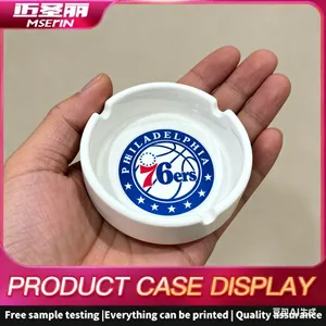 Custom Printing on Crystal Glass Ashtrays thumbnail-1