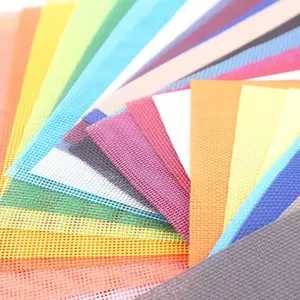 New Outdoor PVC Mesh Mesh PVC Mesh Fabric Textilene Woven Mesh Fabric Two-Color PVC Woven Mesh Fabric Wholesale thumbnail-4