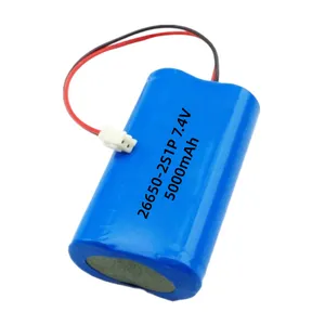 ZonYou Customized 26650 Cylindrical Cell 2S1P 7.4V 5Ah Lithium-Ion Battery Pack With 500 Cycles Life for Voice Recorder Digital Photo Frame Fan thumbnail-3