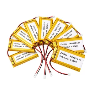 Factory Price 903659 2500mAh 3.7V Pouch Cell Lithium Polymer Batteries for Electric Power Tools thumbnail-5