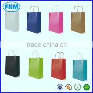 10, 50 Small, Medium, Large Kraft Twist Handle Paper Carrier Bags All Colours Quality Choice thumbnail-1