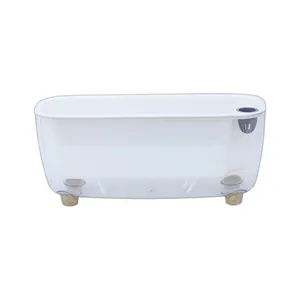 Wholesale of Cross - Border Hot - Selling All - Transparent Plastic Self - Watering Lazy Flower Pots, Special Resin Planting Pots for Amazon thumbnail-5