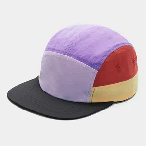 Custom Wholesale Hiking Camping Hat 5 Panel Outdoor Functional Cap With Woven Label Waterproof Breathable Design Unisex Hat thumbnail-3