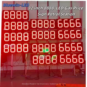 Gas Station LED Price Sign Manufacturer | Digital Fuel Price Board thumbnail-1