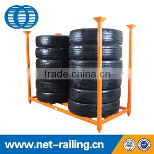 Adjustable Mobile Steel Storage Truck Tire Rack thumbnail-1