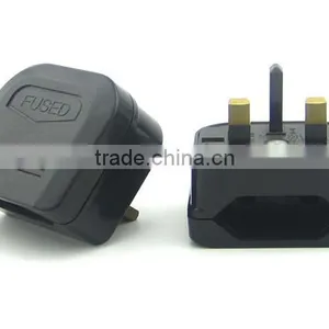 Trustworthy Quality CE ROHS BSI Approved UK HK Ireland Saudi Arabia Bahrain Type G to EU Type C Plug Travel Adapter Converter thumbnail-4