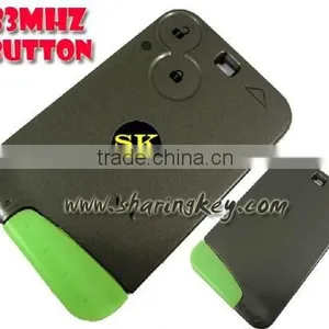 2 Button Smart Card With Blade for Renault Laguna thumbnail-1