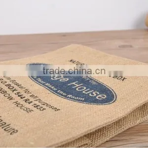 Jute Fabric Organizer Box Clothing Laundry Basket Toy Storage thumbnail-4