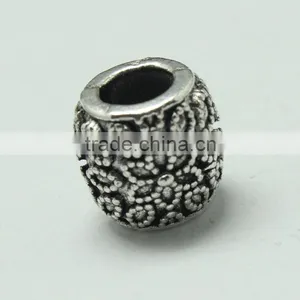Pdora Jewelry Accessories Cylinder Carving Slider DIY Zinc Alloy Beads for Bracelets thumbnail-4