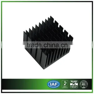 Black Anodized & Extruded Aluminum Heatsink for Communication thumbnail-1