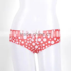 Sexy Hot Sale Transparent Pattern Priting Panties Hollow-out Back Thongs Women 6011 thumbnail-1