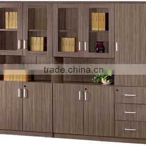 Modern Office File Cabinet Design Office Bookcase Wooden Bookshelves (SZ-FCB349) thumbnail-3