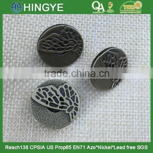 19mm Antique Brass Metal Jeans Button thumbnail-2