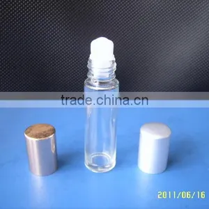 10ml Empty Blue/ember Glass Bottle With Roller Ball, Glass Perfume Bottle, Glass Perfume Roller Ball Bottle With Aluminum Cap thumbnail-1