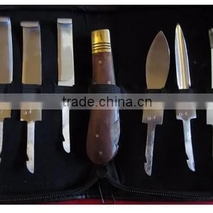 Hoof Knives 6 Set Equine Veterinary Horse Knife Pouch Veterinary Instruments and Equipment thumbnail-1