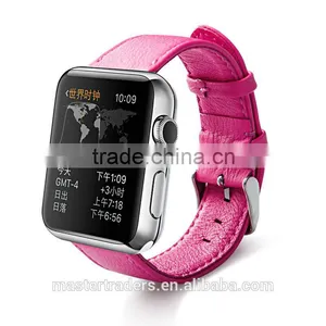 Original Jisoncase Genuine Leather Watch Band 38MM Buckle Watch Strap For Apple Watch MT-3409 thumbnail-5