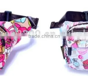 Latest Arrival Fancy Printing Polyester Walk Bag Customizable Outdoor Sport Waist Bag thumbnail-4