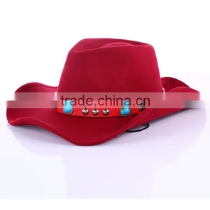 CLFD004C Fashion Felt Headwear Boater Outdoor Fedora Caps thumbnail-2