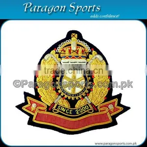Handmade Bullion Embroidered Uniform Blazer Badge thumbnail-1