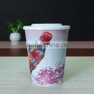 14oz Custom Logo White PP Plastic Color Changing Magic Water Cup thumbnail-4